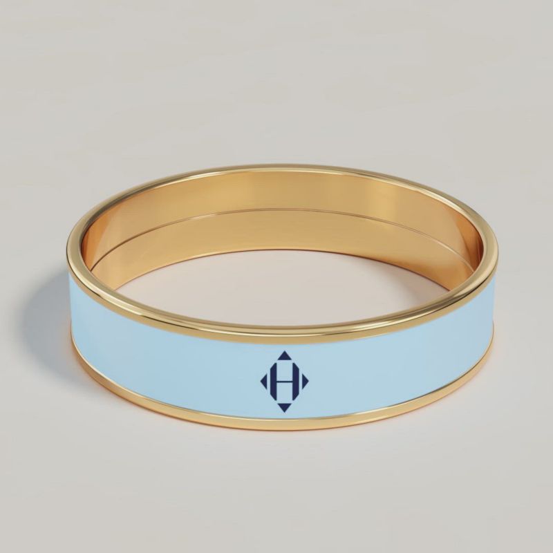 Uni ring, small model - Blue | Hermès Thailand